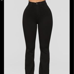 Black high waisted jeans